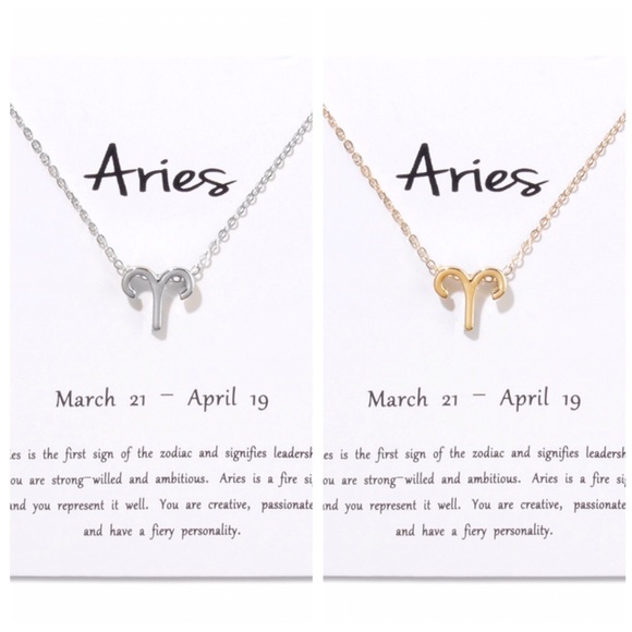 Aries ♈️ Zodiac Sign Necklace - Picture 1 of 5